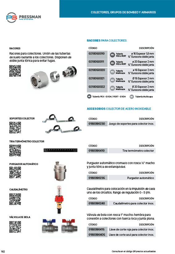 Accesorios colectores